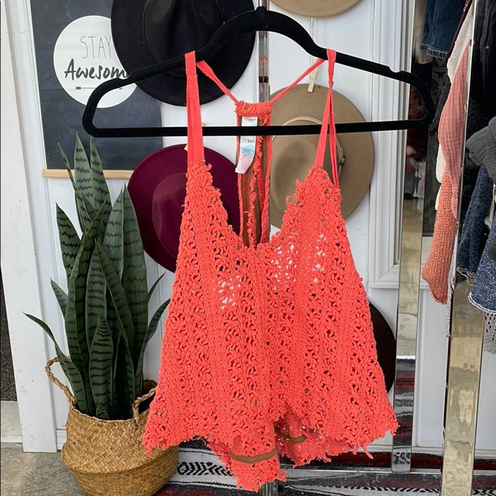 Coral free people beach tank